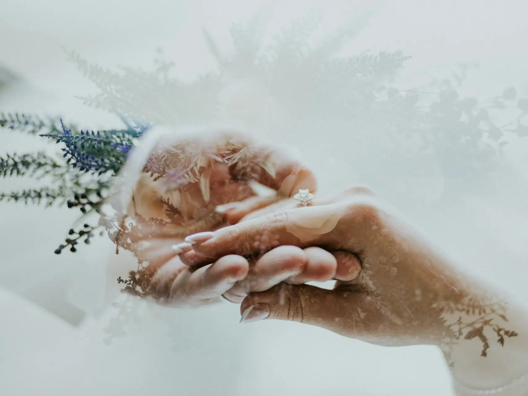 two hands holding each other isolated in white background illustration